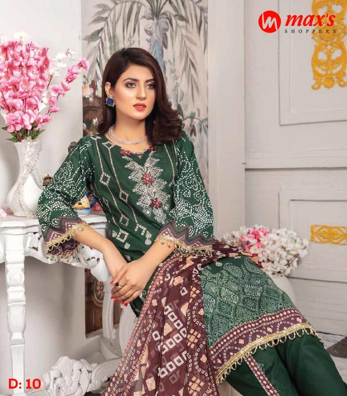 Aalaya Pakistani Lawn Chunri D10