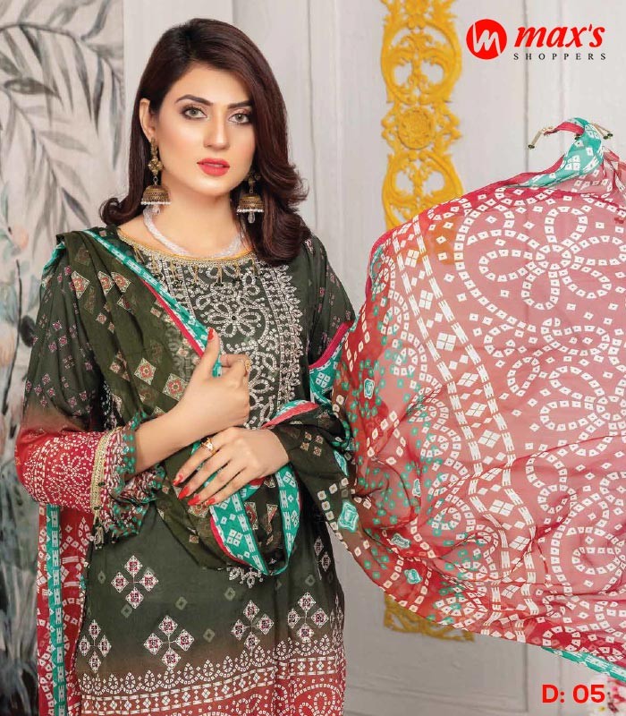 Aalaya Pakistani Lawn Chunri D5