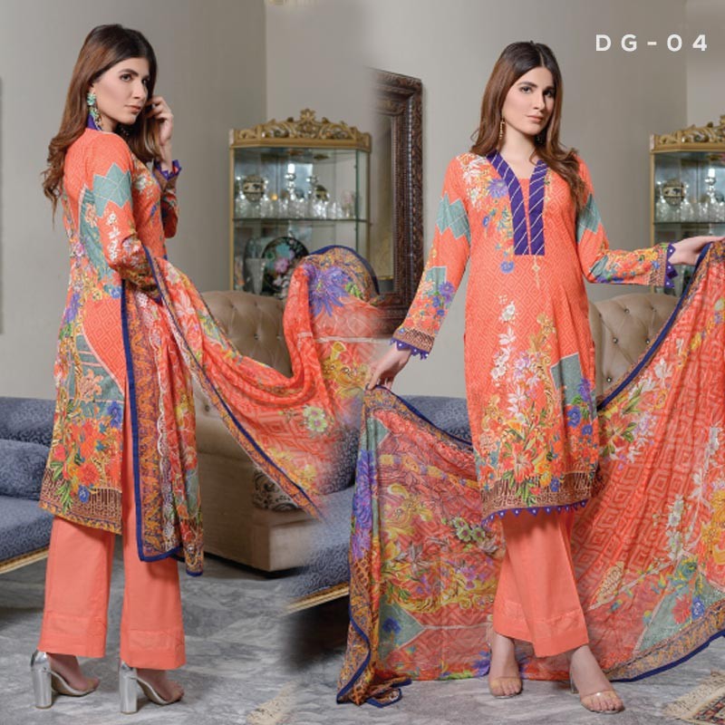 Ghonghat Pakistani Lawn DG- 04