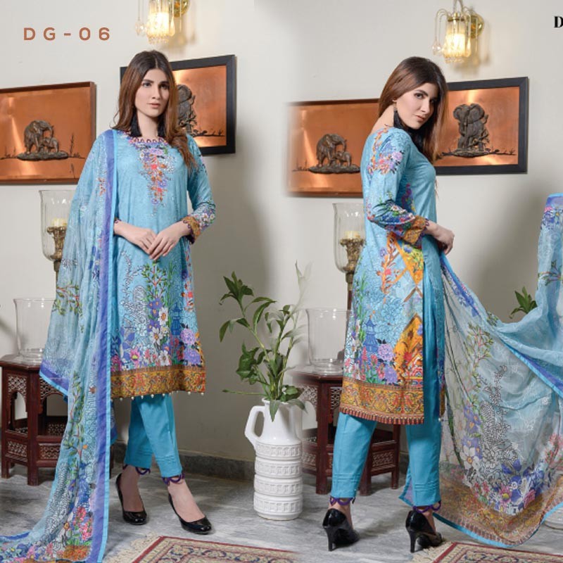 Ghonghat Pakistani Lawn DG- 06