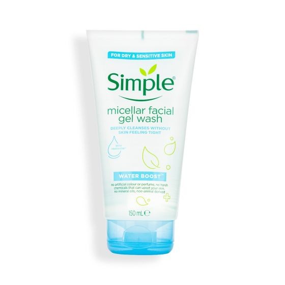 Simple miceller facial gel wash