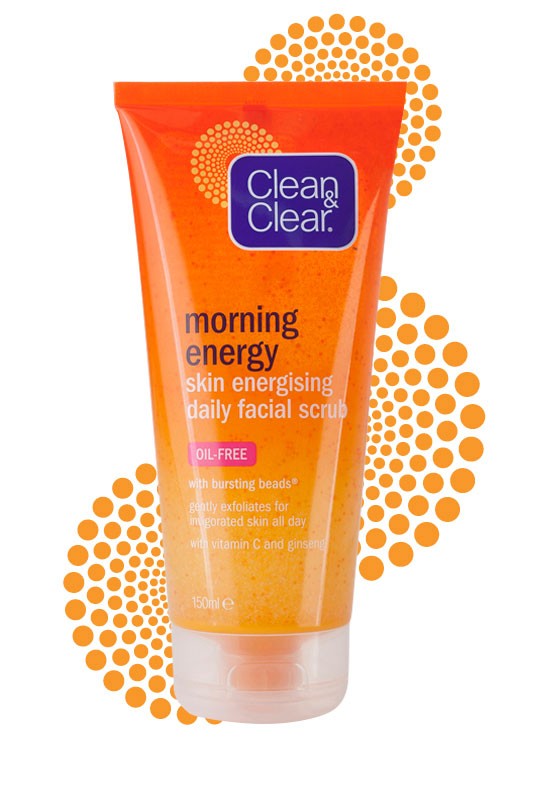 clean & clear morning energy skin energising daily facial scrub 150 ml