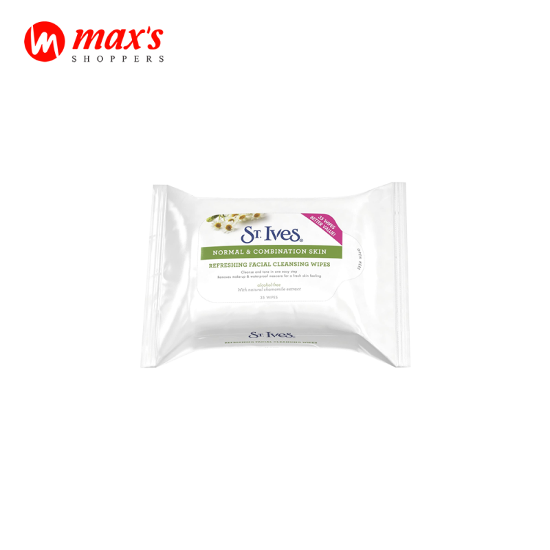 ST. Ives Dry & Sensitive Skin Gentle Facial Cleansing Wipes 35pcs