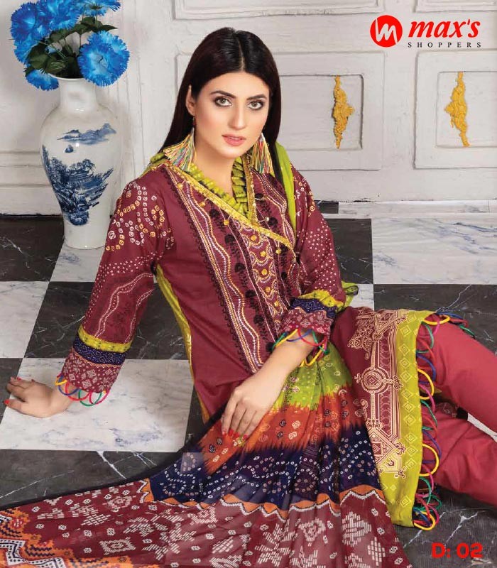 Aalaya Pakistani Lawn Chunri D2